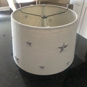 Restoration Hardware Silver Star Burlap Shade.